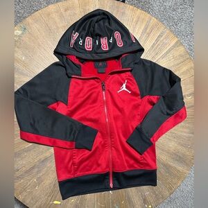 Jordan Kids Hoodie in Red and Black
